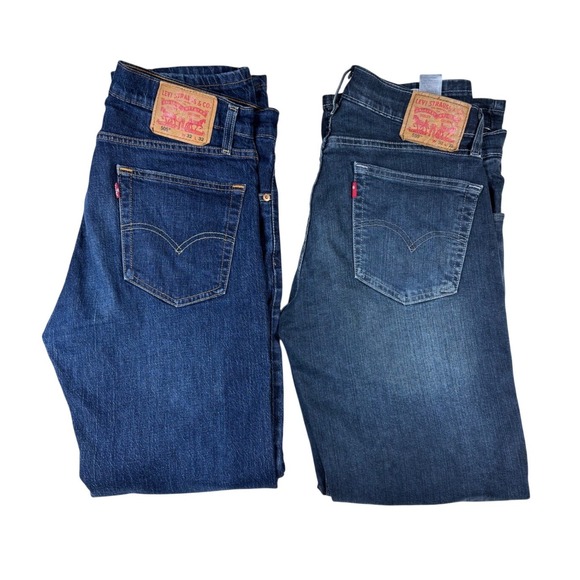 Levi's Other - Levi's Mens Jeans Bundle 505 Regular 559 Relaxed Straight Blue Denim 32x31 Lot 2